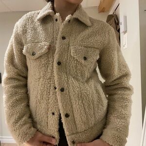 Levi's Cream Sherpa Jacket